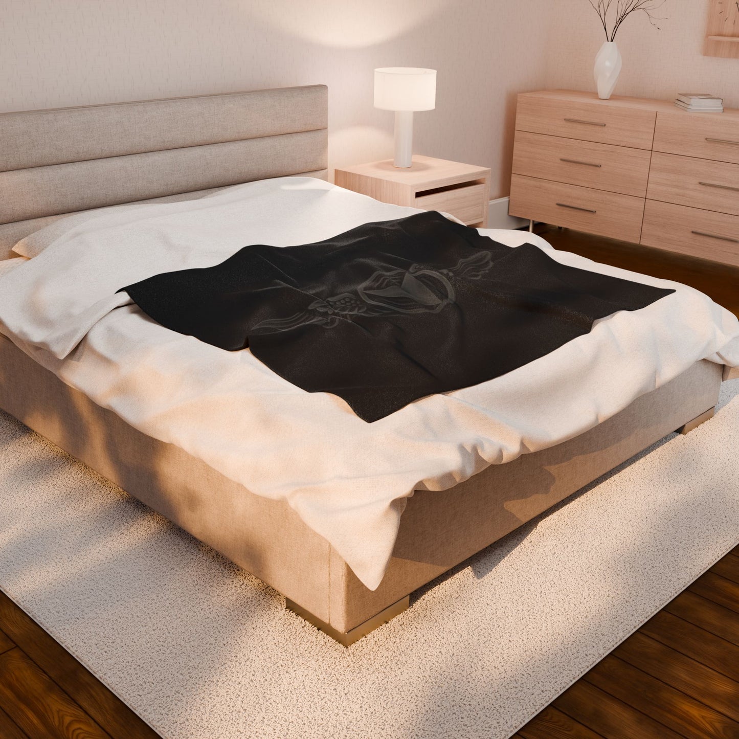 Cozy Velveteen Plush Blanket with sUAS Design - Perfect for Home Comfort and Gifts