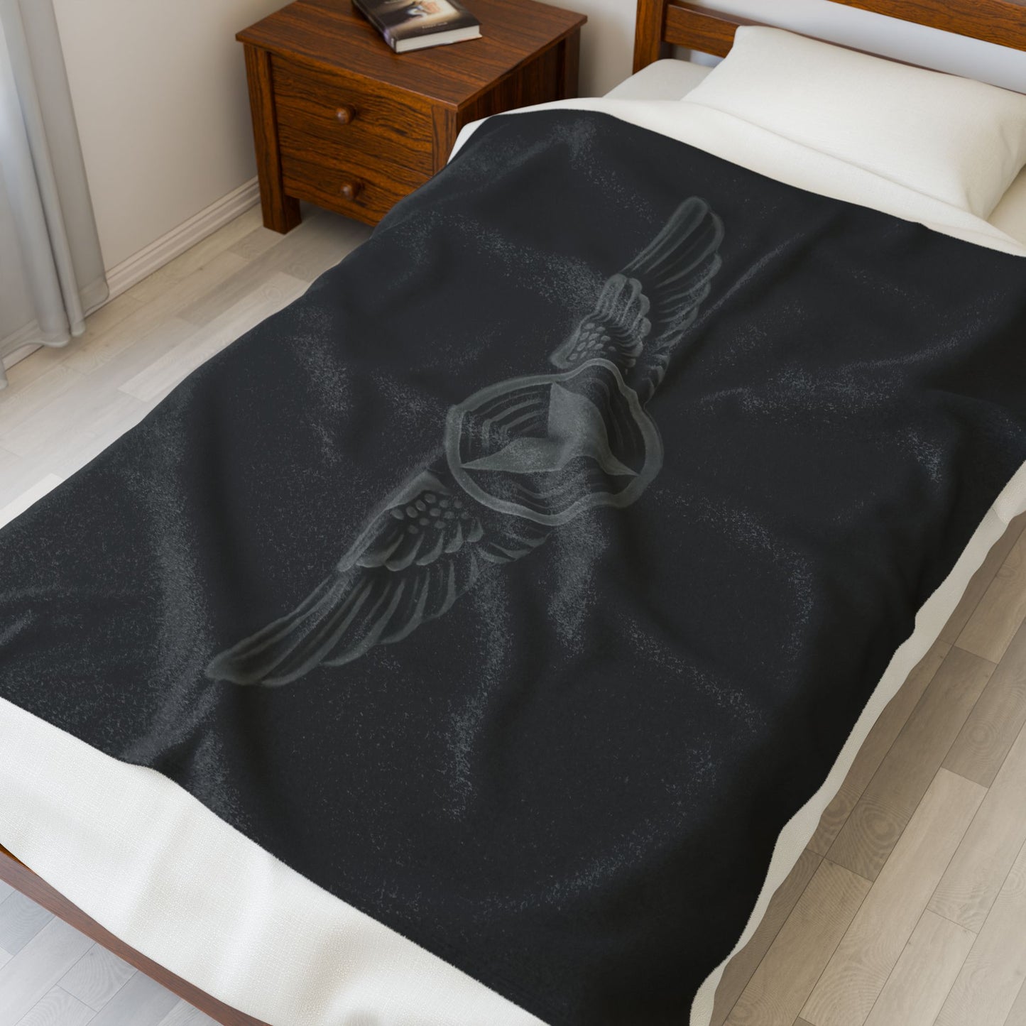 Cozy Velveteen Plush Blanket with sUAS Design - Perfect for Home Comfort and Gifts